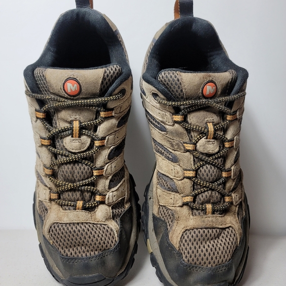 Merrell Walnut Moab 2 Ventilator Vibram Outdoor Trail Hiking Shoes Men'sSz 9.5 - Picture 10 of 12
